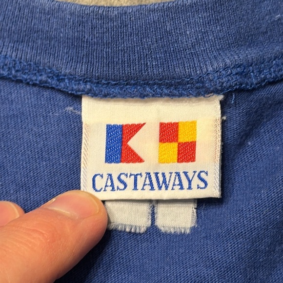 Castaways UK Kentucky Wildcats Blue Henley Shirt Men Adult short sleeve - Picture 10 of 14